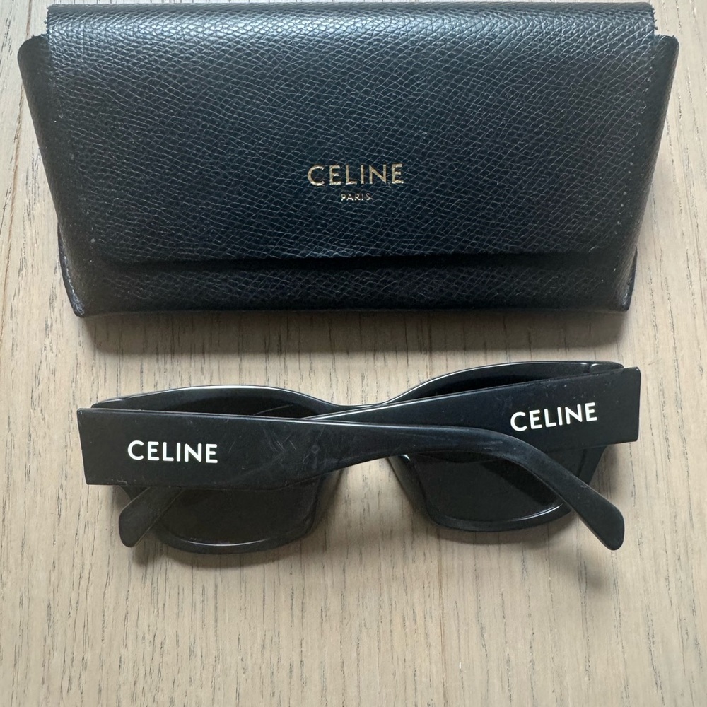 Celine Black Acetate Sunglasses
